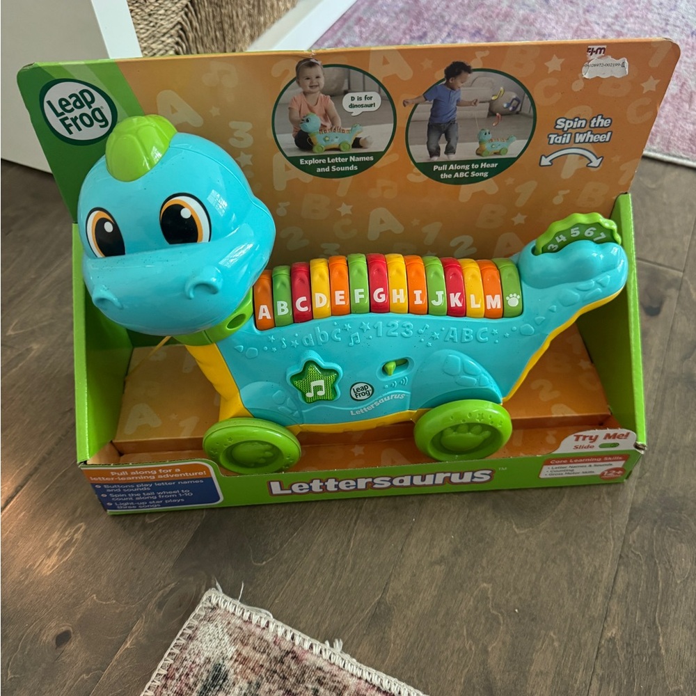 Lettersaurus Toy - Blue and Green NIB leap frog